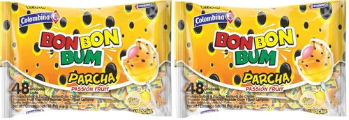 Vista 16 de Colombina Bon Bon Bum - Paletas de fresa, caramelos duros de frutas, paletas de fresa dulces envueltas individualmente, 24