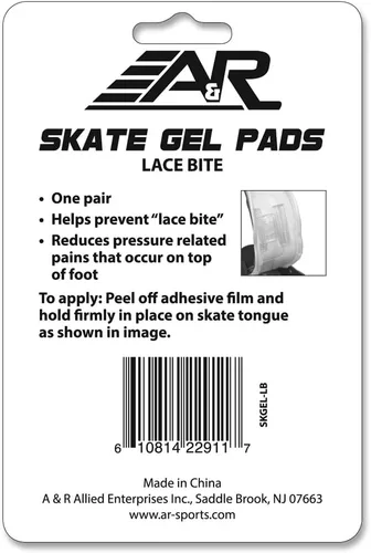 Vista 2 de A&R Sports Almohadilla de gel para patinar Lace Bite (par)