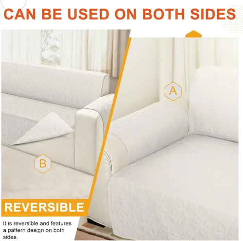 Vista 6 de ALIECOM Fundas para sofá seccional de esquina en forma de L Fundas para sofá reversibles lavables para sofá seccional Funda para sofá deslizable