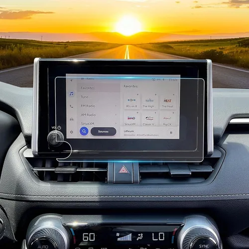 Vista 12 de YEE PIN Protector de pantalla para 2014-2019 4Runner Entune 6.1 pulgadas/2013 BRZ, protector de pantalla táctil de cristal templado para navegación
