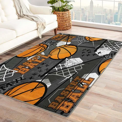 Vista 8 de Alfombra de béisbol y decoración de habitación, alfombra de 2 x 3 pies, alfombras para niños, para entrada, dormitorio, sala de estar, alfombra