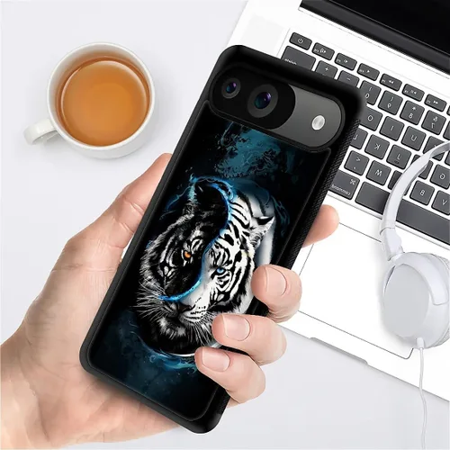 Vista 14 de Compatible con Google Pixel 4A 5G Mobile Case Creative Acrylic Panel trasero Silicona Protección Grip especialmente diseñado para Google Pixel 4A 5G