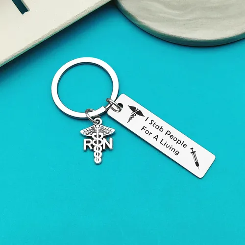 Vista 6 de Xiahuyu Nurse Gifts Keychain Nurse Appreciation Gifts Nurses Day Graduation Christmas Birthday Gift Thank You Gifts for Nurse