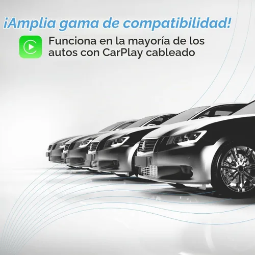 Vista 4 de Adaptador inalámbrico CarPlay - 5Ghz más rápido - AutoSky - Plug and Play - Cables USB-C y USB-A - Requiere CarPlay con cable