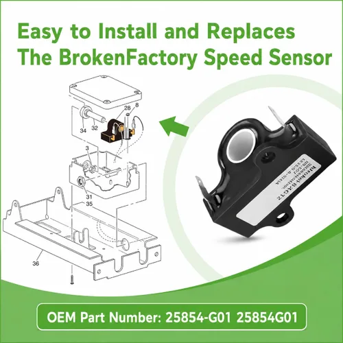 Vista 6 de 10L0L Sensor de acelerador inductivo para carrito de golf para modelos eléctricos EZGO TXT/Medalist 1994-Up - Reemplazo para OEM 25854G01 25854-G01