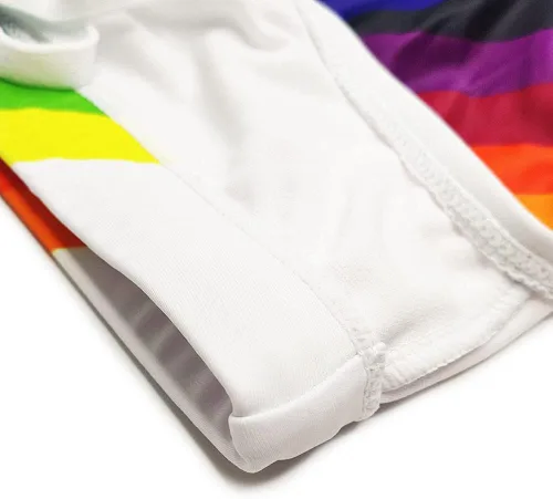 Vista 8 de Bañador de natación con almohadilla push-up para hombre, con relleno, arco iris, sexy, baño de sol, surf