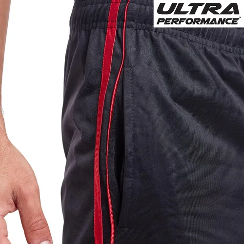 Vista 3 de Ultra Performance 3 Pack Athletic Tech Mens Joggers, Track Sweatpants for Men with Zipper Pockets
