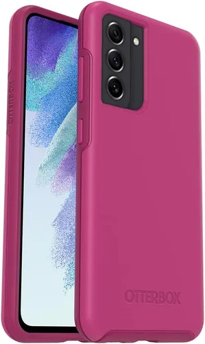 Vista 7 de OtterBox Funda para Galaxy S21 FE 5G (solo la serie) Symmetry - Negro, ultra suave, compatible con carga inalámbrica, bordes elevados para proteger
