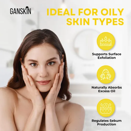 Vista 4 de Jabón de azufre - Gel de baño y cara de azufre - Limpiador facial exfoliante de azufre absorbe el exceso de aceite, reduce el aspecto de brotes