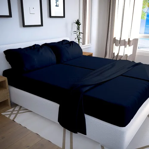 Vista 36 de Cottington Lane Juego de sábanas de 4 piezas tamaño individual, ropa de cama de microfibra ultra suave con bolsillo profundo de 16 pulgadas