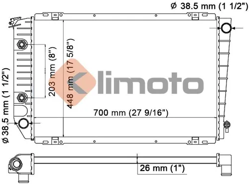 Vista 2 de Radiador Compatible con Ford Country Squire LTD Crown Victoria Lincoln Town Car Mercury Grand Marquis 5.0L 5.8L V8 Compatible con F0AZ16138A