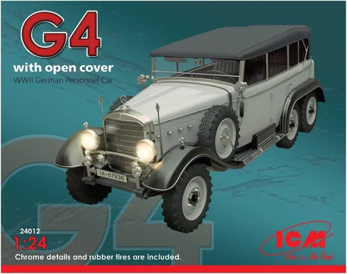 Vista 2 de ICM Modelos G4 con cubierta abierta WWII coche alemán