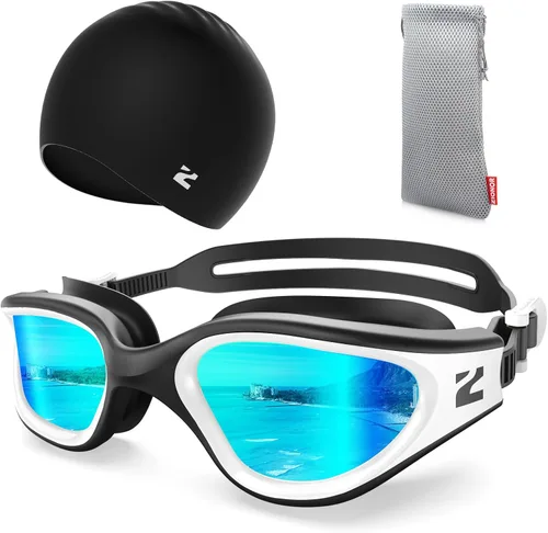 Vista 16 de ZIONOR Gafas de natación para adultos, G1 Air con protección UV antivaho y a prueba de fugas, ajuste cómodo para adultos, hombres y mujeres, incluye