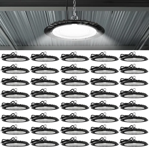 Vista 9 de Sunco UFO LED High Bay Lights, Plug & Play, 150W, 19500LM, 6000K