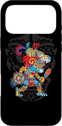 Vista 21 de Funda para iPhone 11 Aztec Jaguar Ancient Warrior Native Mexican Mythology