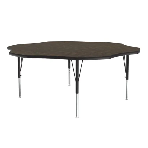 Vista 24 de Correll Mesa de Actividades Rectangular para Aula de 24"x36", Altura Ajustable (19"-29"), Granito Negro Laminado Térmico Fusionado Duradero