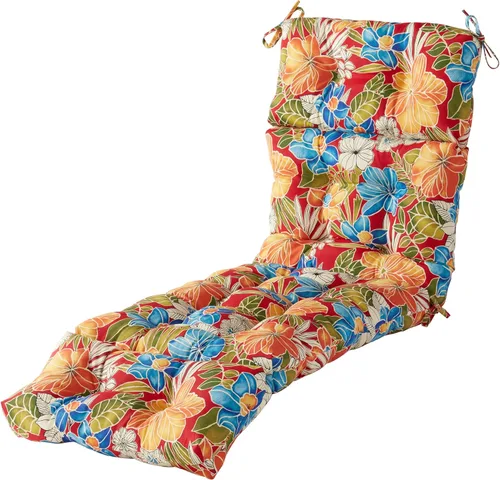 Vista 16 de Greendale Home Fashions Cojín para tumbona exterior de 72 x 22 pulgadas, Adobe Stripe