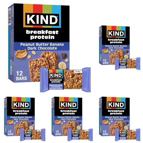 Vista 11 de KIND - Barras de proteína para el desayuno, mantequilla de almendras, snacks saludables, libres de gluten, con 8g de proteína, 6