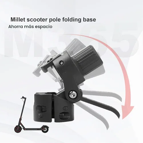 Vista 3 de Piezas de repuesto plegables de la base de poste de la vespa eléctrica compatibles con la vespa de Xiaomi M365/PRO/PRO2/1S