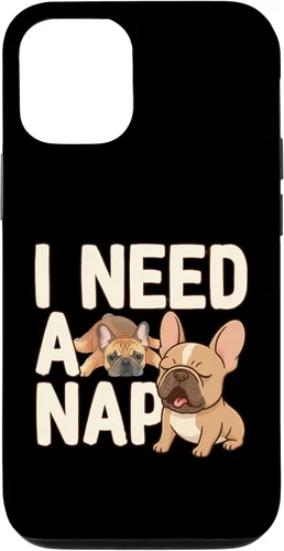 Vista 28 de I Need a Nap Funny French Bulldog Mom Life Tired Parent Case for iPhone 16
