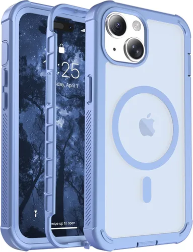 Vista 140 de jaroco - Funda magnética compatible con MagSafe para iPhone 11 de 6.1 pulgadas; protección de grado militar contra caídas, de doble capa