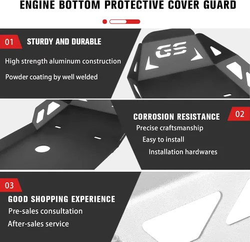Vista 3 de CHIFUN Placa de Deslizamiento Compatible con BMW 2018-2021 F850GS F750GS F 750 850 GS ADV Motocicleta de Aventura Protección Inferior del Motor