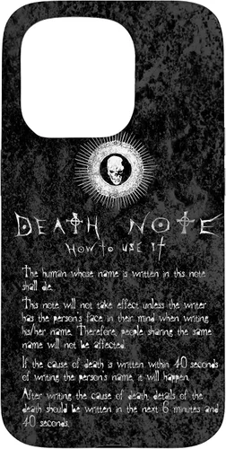 Vista 14 de Death Note Cómo usarlo funda para iPhone 17