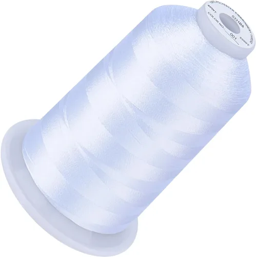 Vista 61 de Simthread 5500 yardas de hilo de bordar, 5000M de alto rendimiento 40WT 100% hilo de poliéster – 170+ colores vívidos, clasificado de alta velocidad