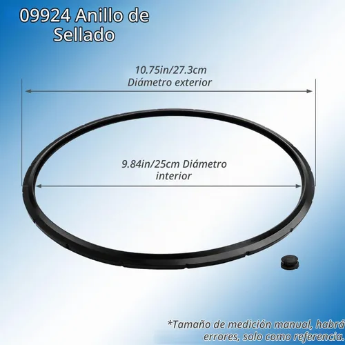 Vista 2 de 09924 Anillo de sellado para olla a presión Presto 6 8 cuartos