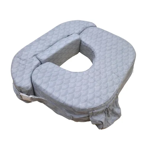 Vista 10 de My Brest Friend Almohada de lactancia gemelar – Comodidad mejorada con funda – Soporte ergonómico definitivo para lactancia materna – Correa