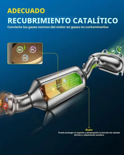 Vista 4 de PHILTOP Convertidor Catalítico de Ajuste Directo para Murano 2009 2010 2011 2012 2013 2014 3.5L, Cáscara de Acero Inoxidable Aluminio 203-1010
