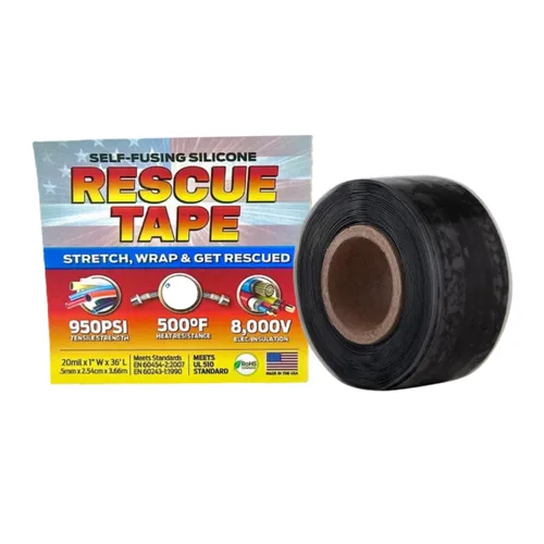 Vista 14 de Cinta de rescate; Cinta de silicona autofusionable de reparación de emergencia, sellado de tuberías de fontanería y fugas de manguera de radiador