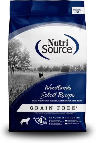 Vista 15 de NutriSource Alimento seco para perros sin granos, bocados pequeños, pollo y guisantes, 4 libras