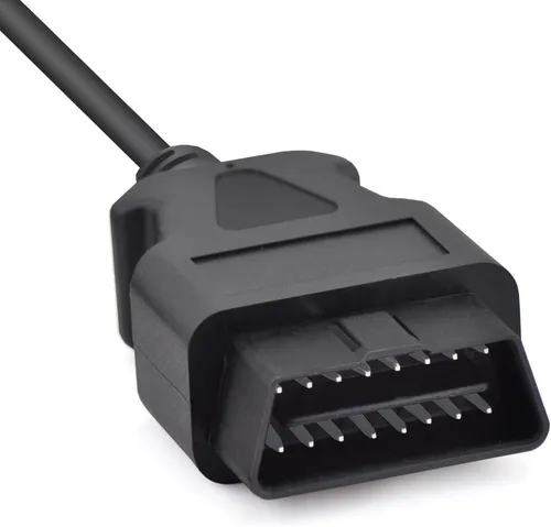 Vista 4 de iKKEGOL 1M 3.3ft DB9 Serial RS232 Puerto hembra a macho OBD2 OBDII 16 Pin OBD Adaptador de cable de extensión de diagnóstico Conector de cable