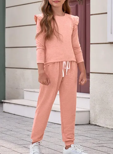 Vista 5 de blibean Conjuntos de ropa de otoño para niñas con estilo, tallas 4-13 años