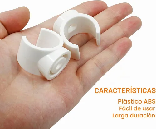Vista 5 de Litoexpe Abrazaderas de Soporte para Tubo de PEX de 1 Pulgada de Plástico - Soporte para Tubo de PVC de 25mm, Clips Blancos, Herramienta de 12 piezas