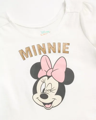 Vista 3 de Disney Conjunto de leggings para bebé 2 piezas de camiseta y leggings de Minnie Mouse (Talla 12M-4T)