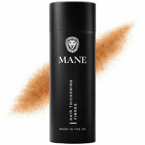 Vista 11 de Mane Fibras de construcción del cabello para mujeres y hombres, para cabello fino y delgado, peinado más grueso y completo, oculta las manchas Negro