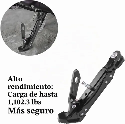 Vista 6 de Soporte de patas de motocicleta universal de aleación de aluminio de alta calidad, ajustable, para motocicleta, scooter, soporte de trípode