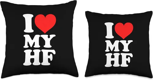 Vista 3 de I Love My HF Almohada de tiro 16x16, multicolor
