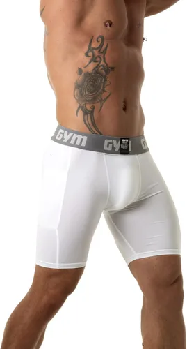 Vista 4 de GYM Pantalones cortos de compresión con bolsillo para teléfono