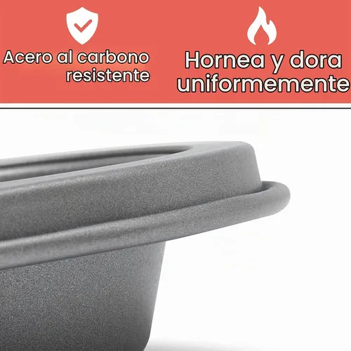 Vista 4 de Cooking Light Mini molde para muffins de acero al carbono con revestimiento de liberación rápida, antiadherente, apto para hornear, rendimiento