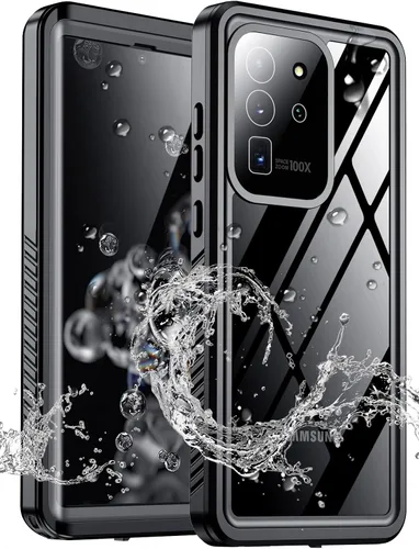 Vista 20 de MOZOTER - Funda impermeable para Samsung Galaxy Note 10 Plus con sonido claro Negro