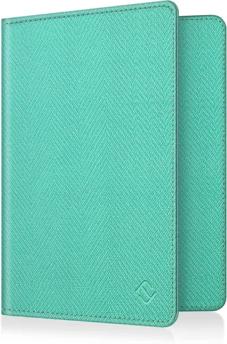 Vista 36 de Fintie - Funda para pasaporte, billetera de viaje delgada con bloqueo RFID, estuche para tarjetas, protector para pasaporte, elementos esenciales