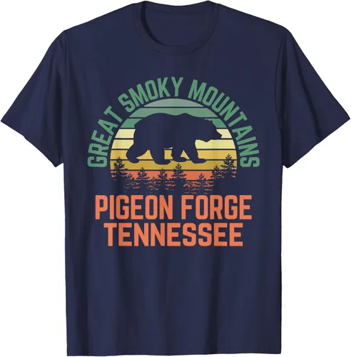 Vista 59 de Camiseta Pigeon Forge Great Smoky Mountains National Park Tennessee, Negro, S