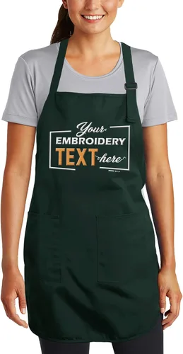Vista 6 de TEEAMORE Delantales bordados personalizados para mujeres y hombres, añade tu texto de chef para parrilla de cocina, delantal personalizado