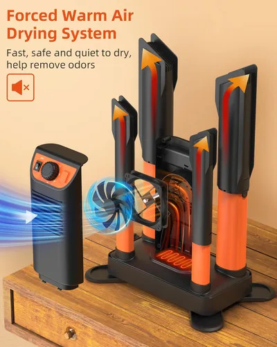 Vista 3 de xasla Boot Dryer Shoe Dryer, Glove Dryer & Boot Warmer with Heat Blower, Quick Drying for Work Boots, Ski Boots