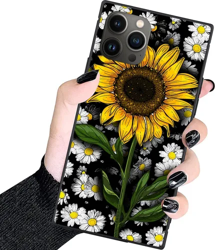 Vista 5 de Funda para iPhone 14 Pro para mujer, estilo clásico a cuadros, policarbonato duro + funda de silicona suave antideslizante para funda protectora