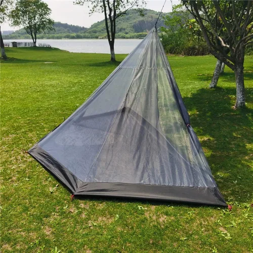 Vista 6 de Mosquitera de malla interior con fondo de bañera para tienda caliente Tipi