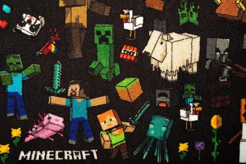 Vista 4 de Minecraft Mob - Alfombra de área estampada Tapete de interior, alfombras decorativas para sala de estar y dormitorio, decoración del hogar